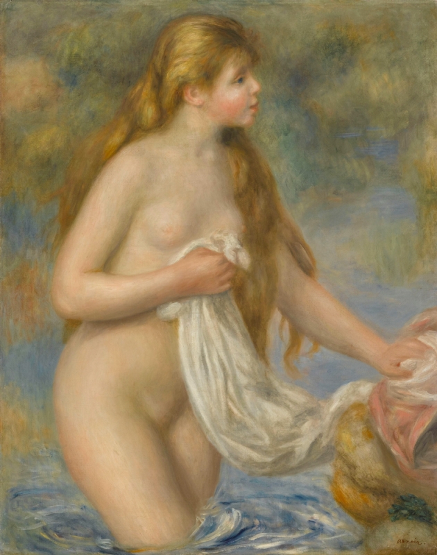 Bather with Long Hair